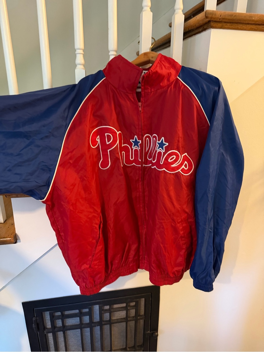 Phillies Red & Blue Team Puffer Jacket - Full-Zip